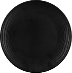 10.5"Stripe frosted round dish